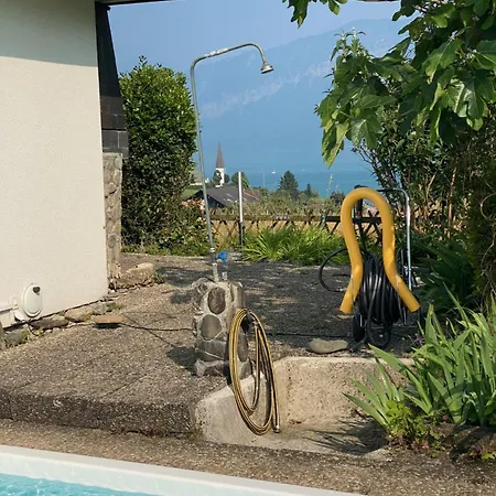 Vintage View With Outdoor Pool Pensjonat Spiez