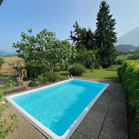 Vintage View With Outdoor Pool Spiez